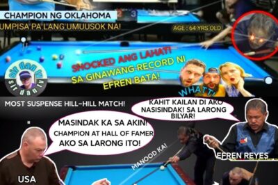 “Ang Ultimate Hill-Hill Na Laban: Efren ‘Bata’ Reyes Laban sa Pusong USA Hall of Fame One Pocket Champion!”