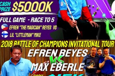 EFREN REYES vs MAX EBERLE: The Ultimate Clash At Battle of Champions 2018 – Isang Himala na Hindi Na Maulit!